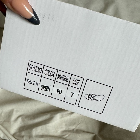 Wild Diva Studded Wedge Sandals ♡ - Picture 2 of 3